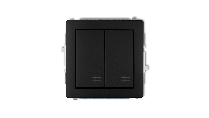 Mechanizm łącznika podwójnego krzyżowego czarny mat 12DWP-66