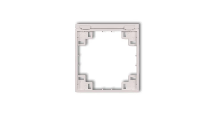 Ramka pośrednia do gniazd bryzgoszczelnych z uziemieniem SCHUKO pudrowy róż 40MRPB-1s