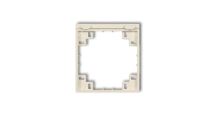 Ramka pośrednia do gniazd bryzgoszczelnych z uziemieniem SCHUKO orzech ziemny 44MRPB-1s