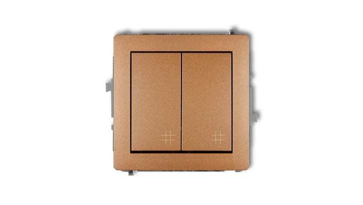 Mechanizm łącznika podwójnego krzyżowego złoty metalik 8DWP-66