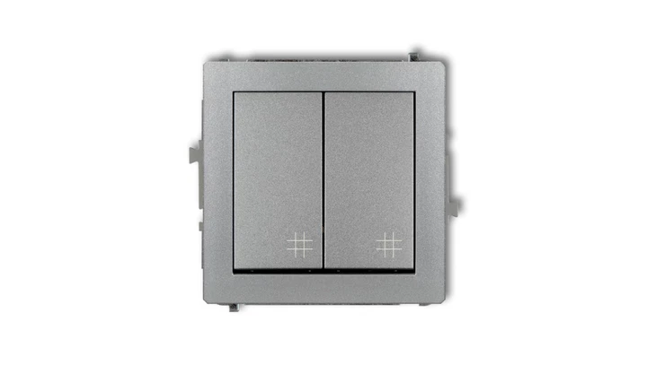 Mechanizm łącznika podwójnego krzyżowego srebrny metalik 7DWP-66