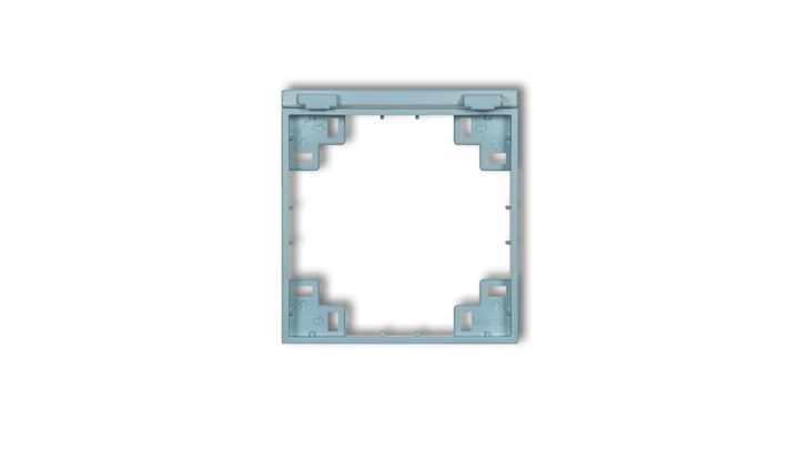 Ramka pośrednia do gniazd bryzgoszczelnych z uziemieniem SCHUKO lazurowy 48MRPB-1s