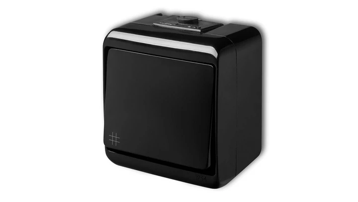 JUNIOR Łącznik krzyżowy czarny 12WHE-6