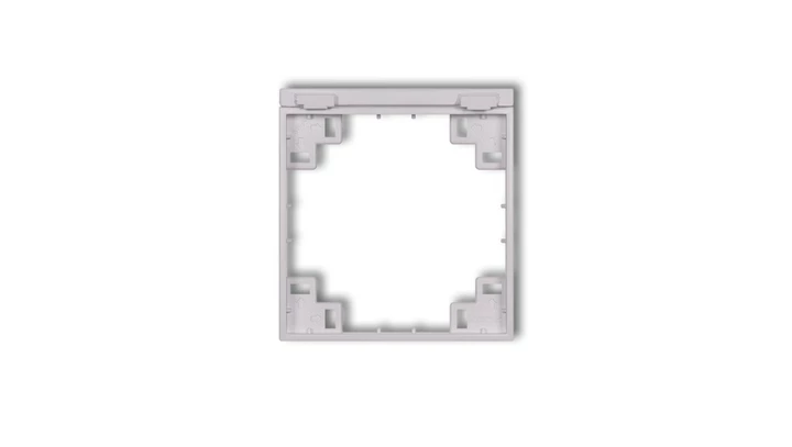 Ramka pośrednia do gniazd bryzgoszczelnych z uziemieniem SCHUKO liliowy 41MRPB-1s