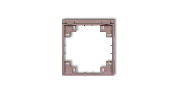 Ramka pośrednia do gniazd bryzgoszczelnych z uziemieniem SCHUKO lawendowy 42MRPB-1s