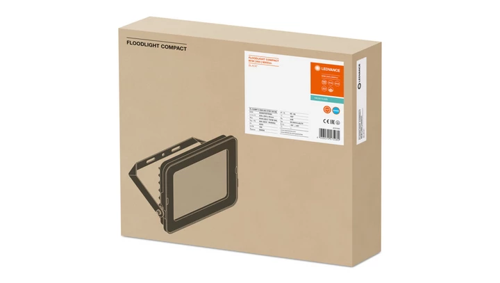 Projektor LED FLOOD COMPACT V 90W 865 SYM 100 BK 4058075575080