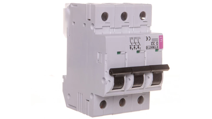 Wyłącznik nadprądowy 3P D 32A 10kA AC ETIMAT10 002155719