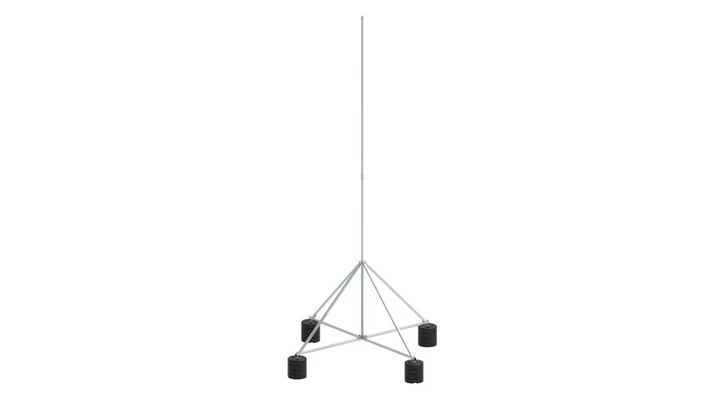 Maszt na czworonogu do zwodów poziomych wysokich 4m aluminium 65.4 AL ZA 4P CZ 65144009