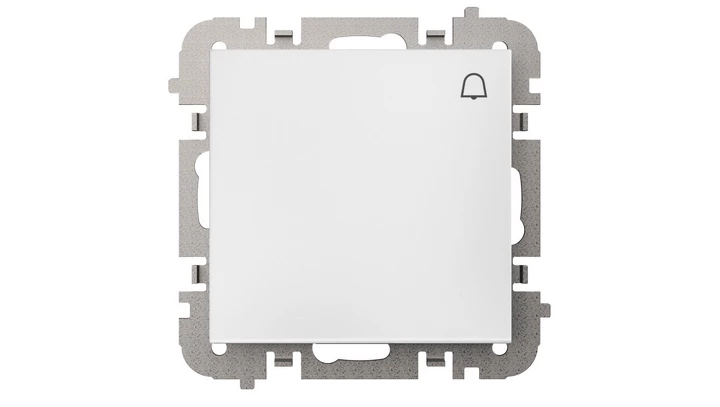 Vestra Łącznik zwierny dzwonek bez ramki podtynkowy IP20 biały 3814-10