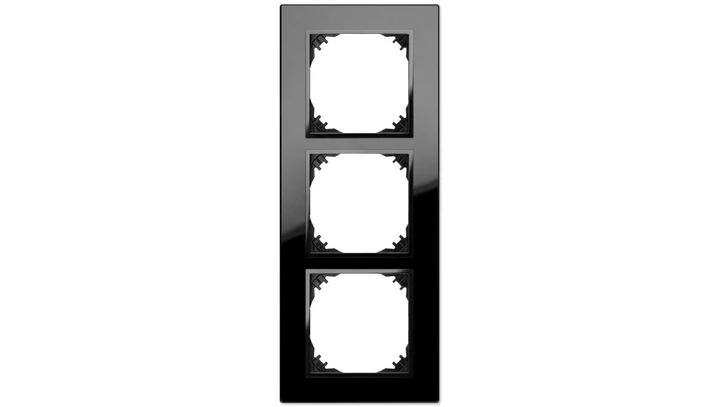 Vestra Ramka potrójna szkło IP20 czarny 3873-61