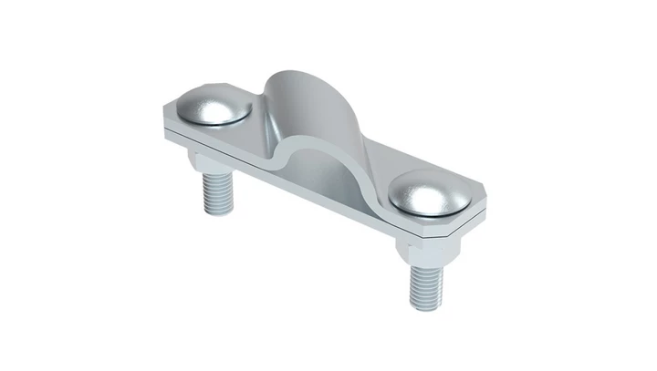 Złącze krzyżowe skośne pręt-bednarka 2-elem. stal ocynkowana galwanicznie 116.1.1 OC 11601101