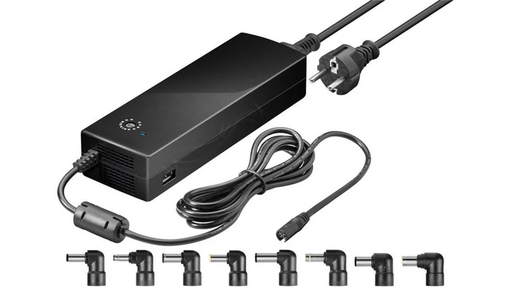 Zasilacz uniwersalny do laptopa 150W 230V 12-24V 8,5A /9 wtyczek/ 55004