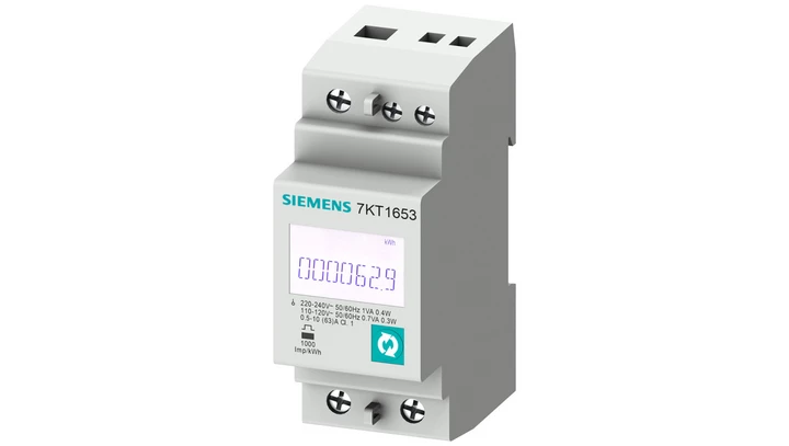 Miernik parametrów sieci PAC1600 1 Fazowy 63A licznik energii kl.B MID S0 DIN 7KT1656
