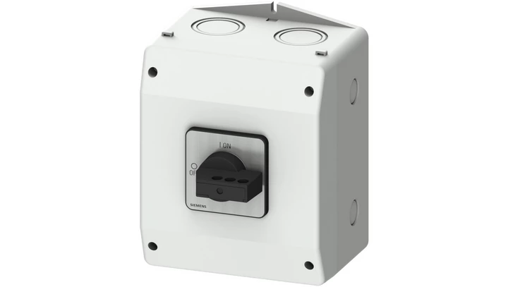 Rozłącznik główny w obudowie ekranowanej 3P 63A 22kW AC23A 400V styki pom wyprz 1Z 1R blokowanie w poz O i I 3LD2585-2GP21