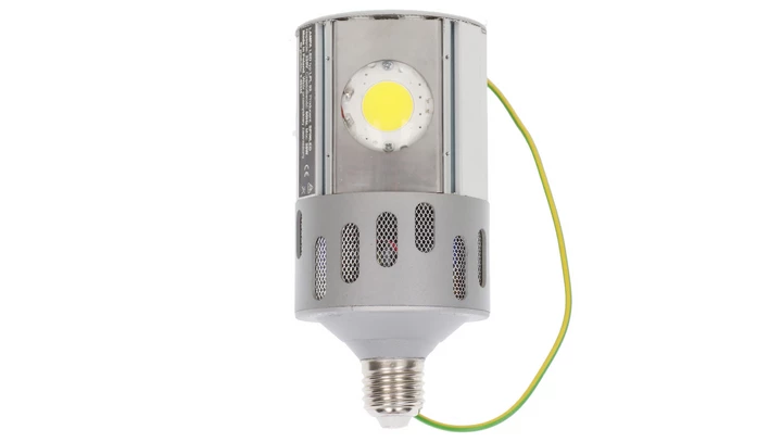 Lampa LED E27 35W SPINLED 4825lm 5000K soczewki sferyczne stosowane w oświetleniu placów LPL02/S