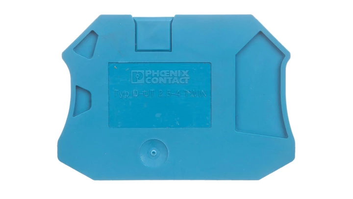 Pokrywa zamykająca niebieska D-UT 2,5/4-TWIN BU 3047142 /50szt./