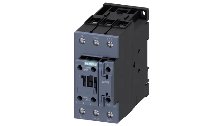 Power contactor, AC-3 80 A, 37 kW / 400 V 1 NO + 1 NC, 24 V AC, 50 Hz 3-pole