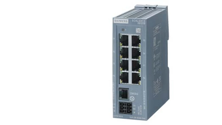Switch przemysłowy zarządzalny SCALANCE XB208, 8x 10/100 Mbit/s RJ45, tryb EtherNet/IP, 6GK5208-0BA00-2TB2