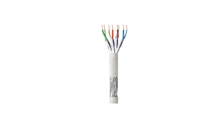 Kabel Skrętka Kat 6 S/FTP PIMF Drut 305m Box Szara SOHO CCA