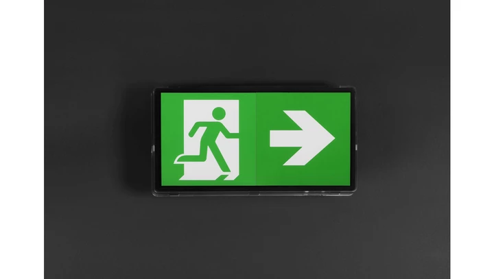 Oprawa ewakuacyjna/awaryjna VELLA SO 150 M 3H AT IP65 BLK + (VD3, VD4, VD5) / 93622