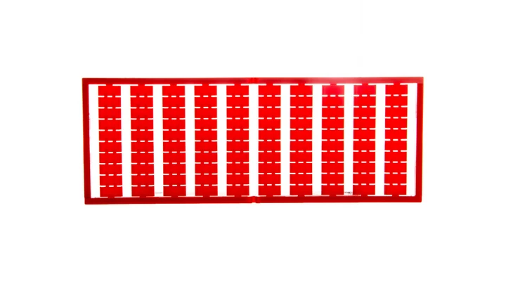 Ramka z oznacznikami bez nadruku czerwona 209-501/000-005 /5szt./