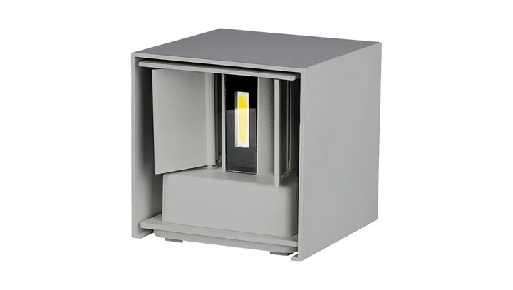 Oprawa elewacyjna LED 5W 700lm 4000K IP65 Kwadrat Szary 217089