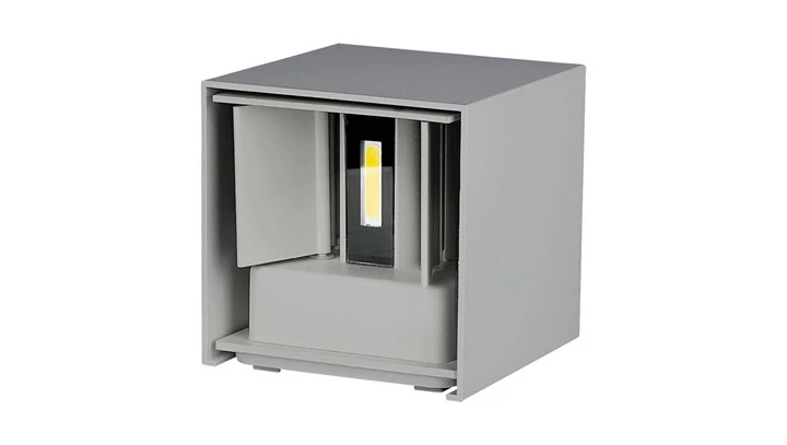 Oprawa elewacyjna LED 11W 1360lm 4000K IP65 Kwadrat Szary 218532