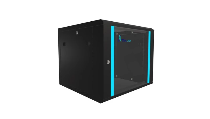 Szafa rack montowana na ścianie Extralink 9U 600x600 Czarna