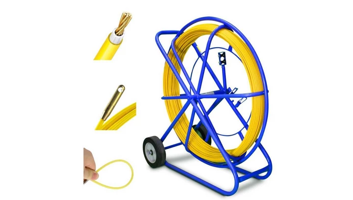 Pilot do przeciągania kabli włókno szklane FRP, śr. 11mm, dł. 200m, żółty Extralink Pilot 11mm 200m