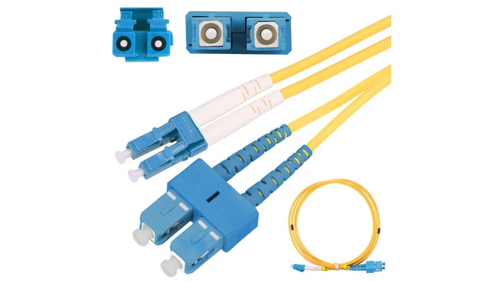 Patchcord Jednomodowy, Duplex, 3mm, 0,5m Extralink SC/UPC-LC/UPC