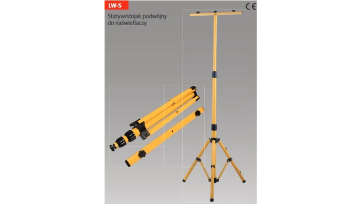 Statyw - stojak podwójny do lamp halogenowych / naświetlaczy / projektorów LW-S