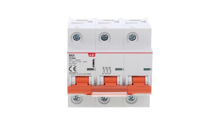Wyłącznik nadprądowy 1,5 modułu 3P D100A 10KA BKH 3P D100A 06110351R0