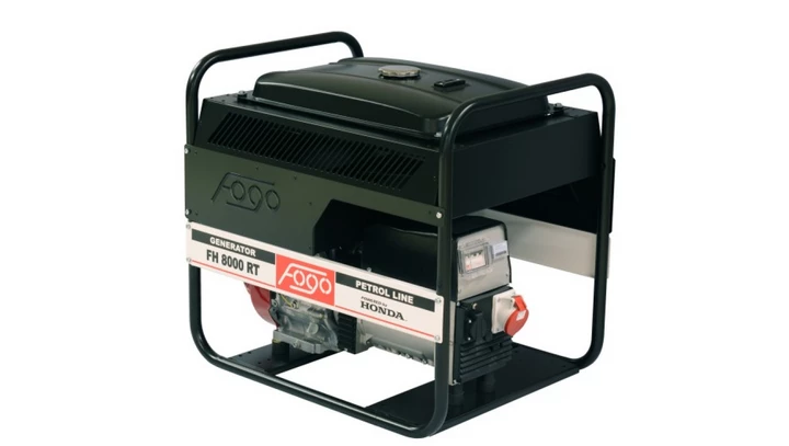 Agregat prądotwórczy 3-fazowy synchron 7kVA 5,6kW 10,1A IP23 Honda GX390 auto reg nap (AVR) duży zbiornik paliwa FH 8000 RT