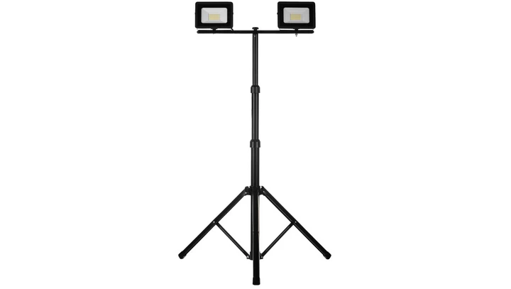 Projektor LED na statywie czarny 2x30W 2x2350lm IP65 6400K SL-S02