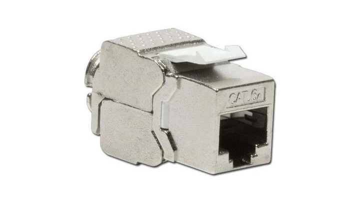 Moduł Keystone RJ45 Cat6a 10G beznarzędziowy ekranowany slim IWP-MD 10G/STP-SL