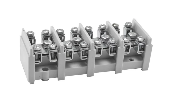 Odgałęźnik instalacyjny 4-torowy (1x35mm²/4x16mm²) LZ 4*35/16 wyk.11 mocowanie do podłoża, szary 84172002