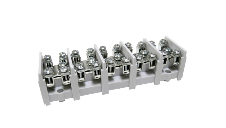 Odgałęźnik instalacyjny 5-torowy (1x35mm² 4x16mm²) LZ5*35/16wyk.11 (bez pokrywy) mocowanie do podłoża, szary 84025002