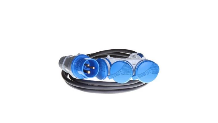Adapter rozgałęźnik CAMPING 16A 3P 3x 230V EXTREM 3X2,5 HO5RR-F 3m IP44 PS-CMP3M/44/3,0M/3X2,5/H05RR-F