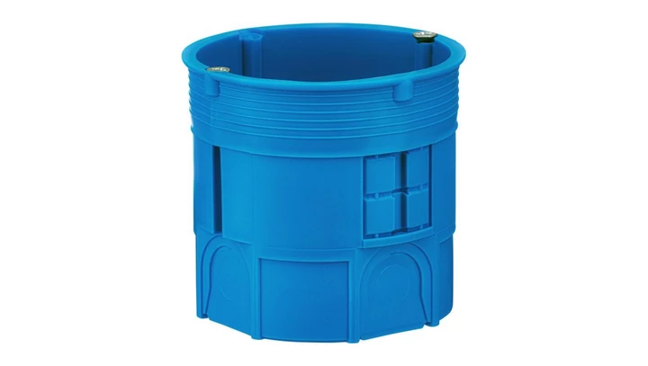 Puszka podtynkowa 60mm głęboka z wkrętami niebieska Z60Dw 34035203 /50szt./