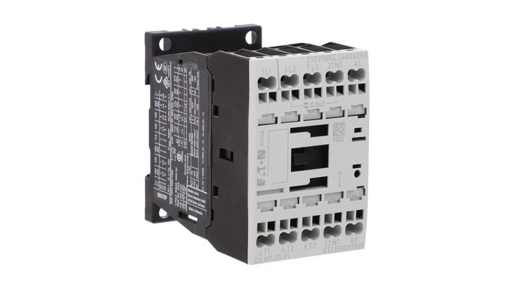 Stycznik mocy DILM7-01(230V50HZ,240V60HZ)-PI 3P 380 V 400 V 3 kW 1R 230 V AC Push-In 199224