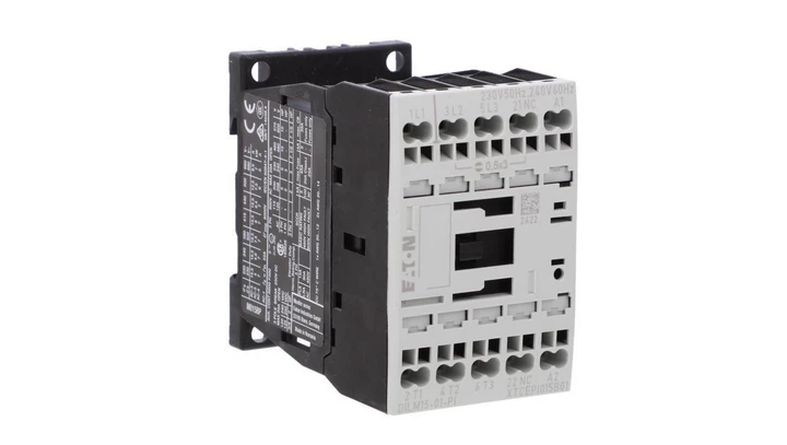 Stycznik mocy DILM15-01(230V50HZ,240V60HZ)-PI 3P 380 V 400 V 7.5 kW 1R 230 V AC Push-In 199254