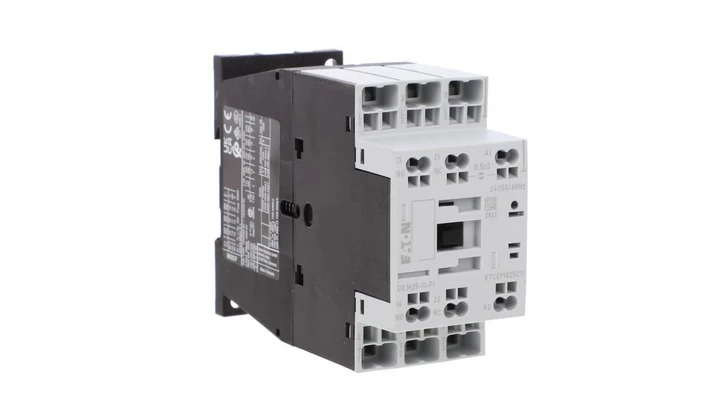 Stycznik mocy DILM25-11(24V50/60HZ)-PI 3P 380 V 400 V 11 kW 1Z+1R 24 V AC Push-In 199286