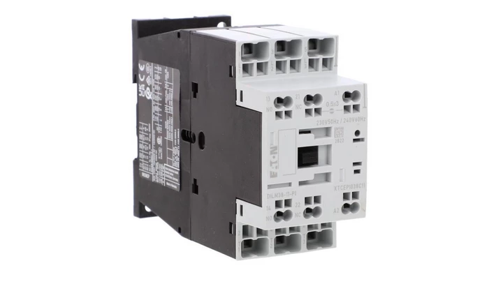 Stycznik mocy DILM38-11(230V50HZ,240V60HZ)-PI 3P 380 V 400 V 18.5 kW 1Z+1R 230 V AC Push-In 199294