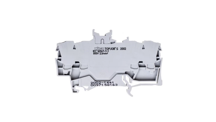 Złączka szynowa podwójna przelotowa szara 2002-1441 TOPJOBS /100szt./