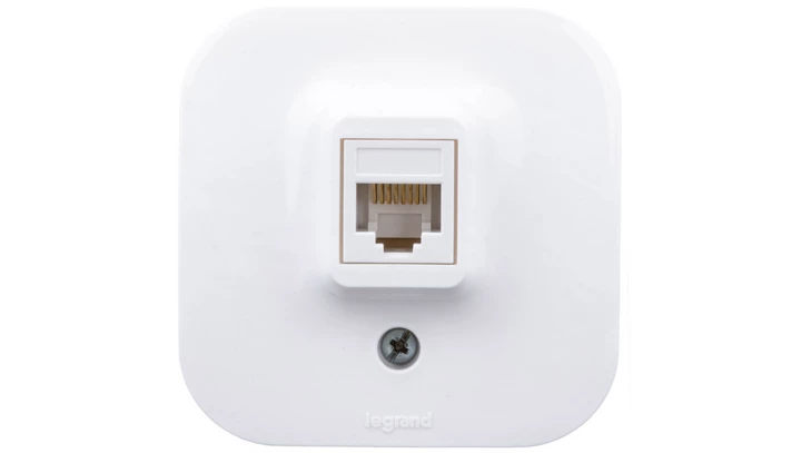 FORIX Gniazdo komputerowe pojedyncze RJ45 kat.5e UTP białe 782424