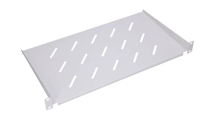 Półka 19, do szaf wiszących Extralink 1U 250mm Szara