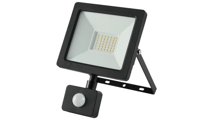 Projektor LED 30W 3350lm 4000K Premium z czujnikiem czarny IP44 GW-0013