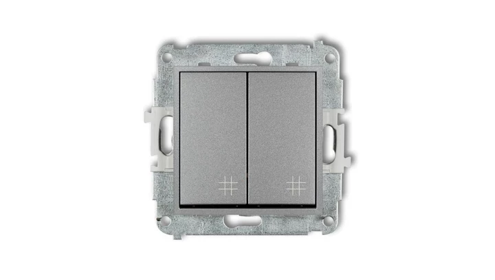 ICON Mechanizm łącznika podwójnego krzyżowego srebrny metalik 7IWP-66