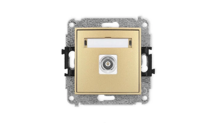 ICON Mechanizm gniazda pojedynczego BNC złoty 29IGBNC-1