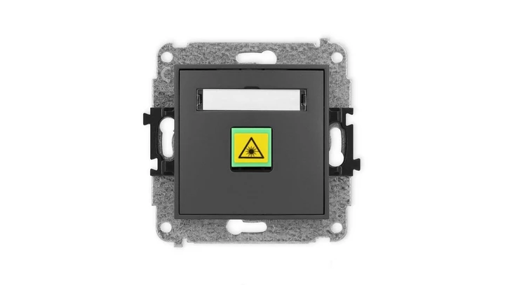 ICON Mechanizm gniazda światłowodowego/optycznego pojedynczego grafitowy mat 28IGOP-1